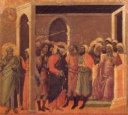 The third verloochening of Christ Duccio